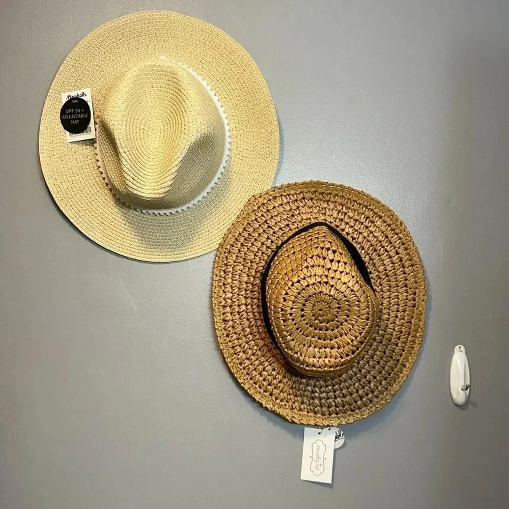 NWT $53 MUD PIE Women’s Summer Hats/Fedora Bundle [2 COUNT] RACHEL ZOE